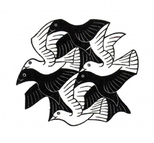 Plane-Filling Motif with Birds